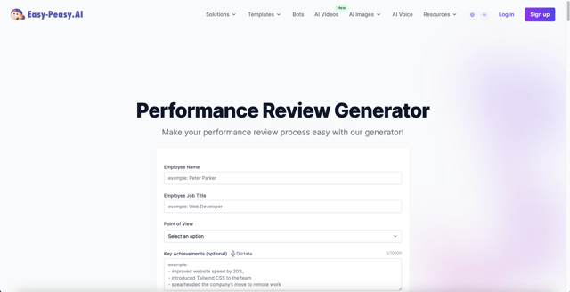 Easy Peasy Perf Review