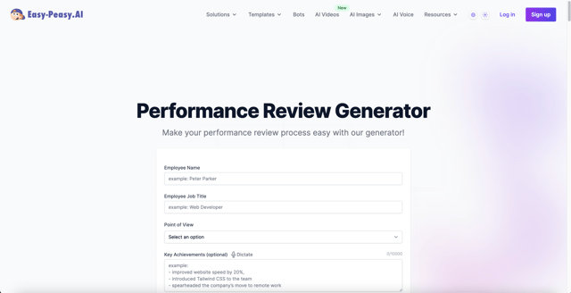 Easy Peasy Perf Review