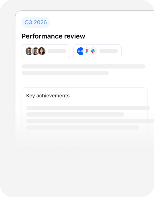 Performance Reviews Feature Card